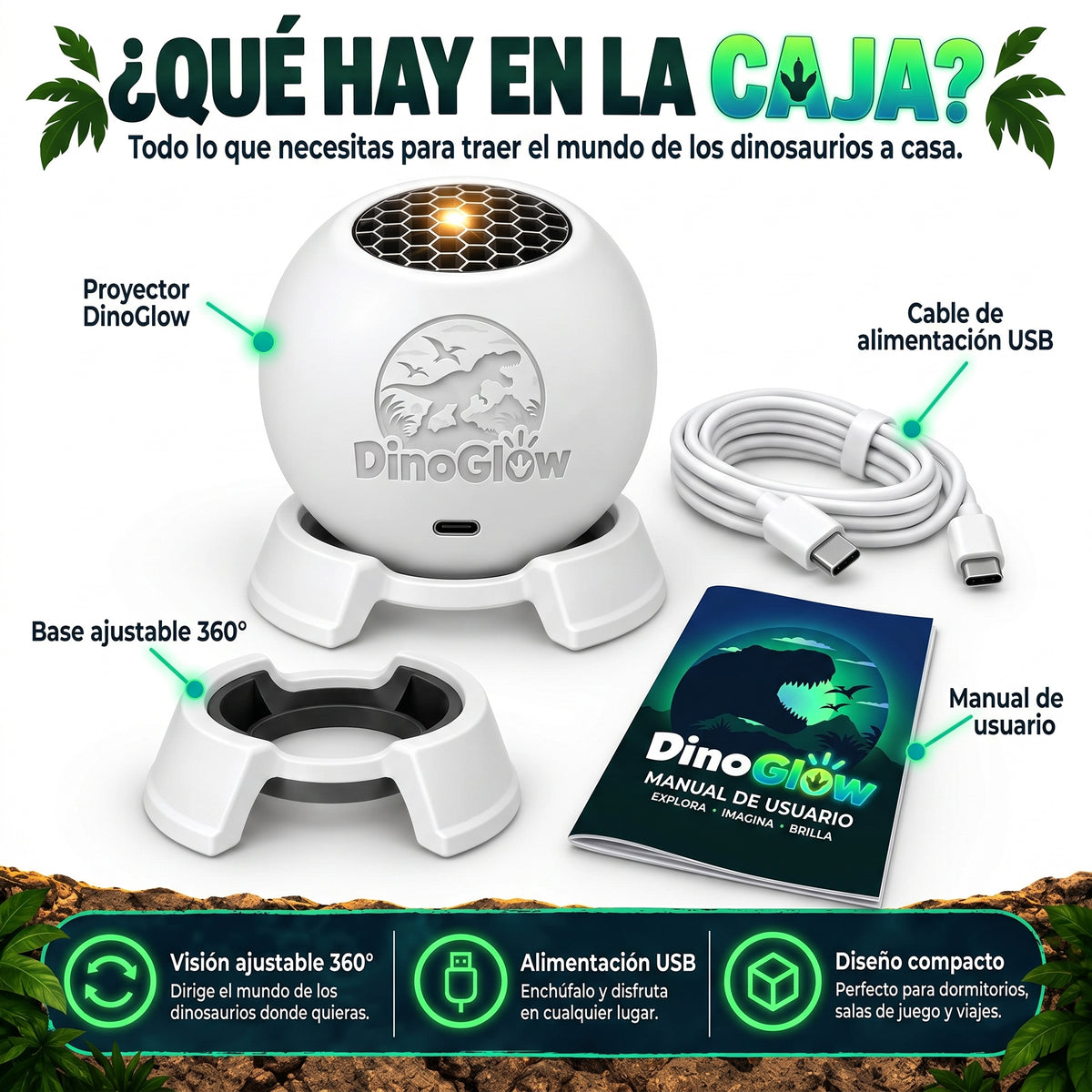 Dino Proyector 360
